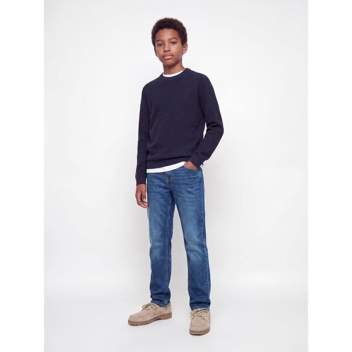 Coupe Regular blue denim 1, JACK & JONES JUNIOR