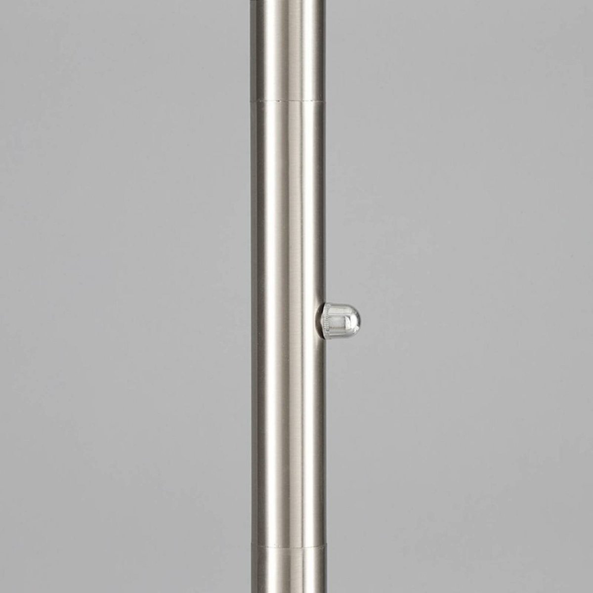 Lampadaire en verre moderneLED, Ragna blanc albâtre, nickel mat, LINDBY