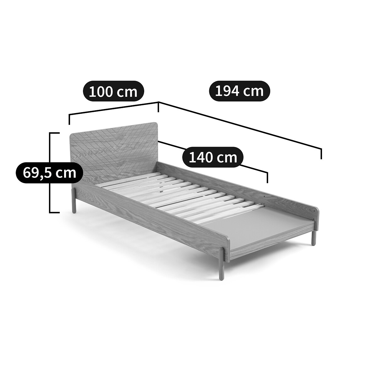Letto evolutivo bambino, Waldo quercia, LA REDOUTE INTERIEURS