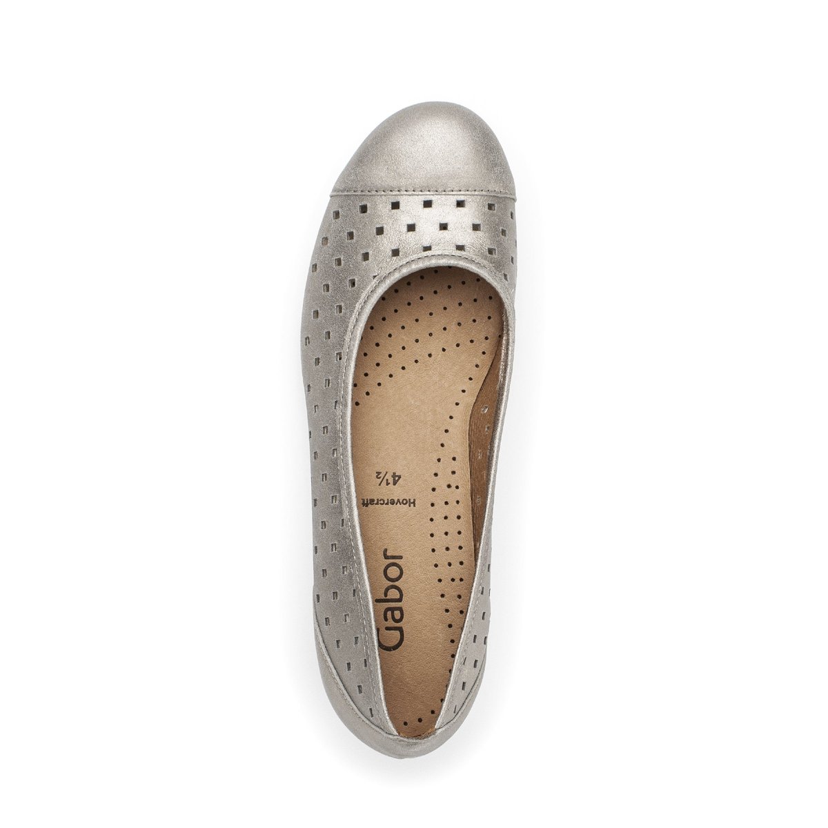 Ballerines en cuir doré, GABOR