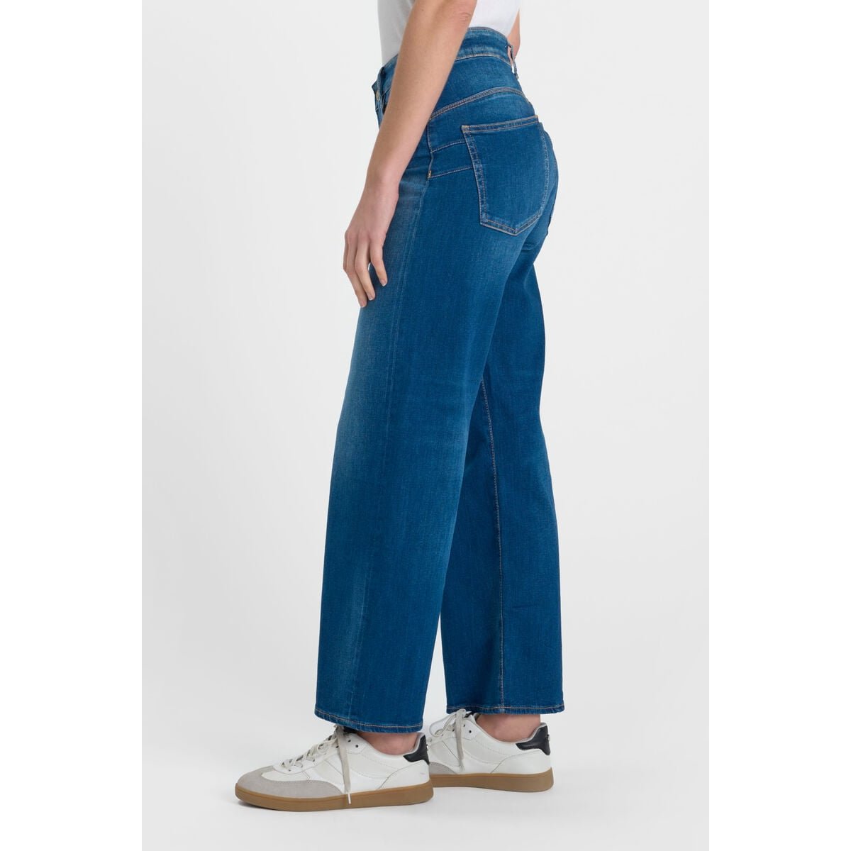 Jeans loose, large pulp wide leg , 7/8ème blue, LE TEMPS DES CERISES