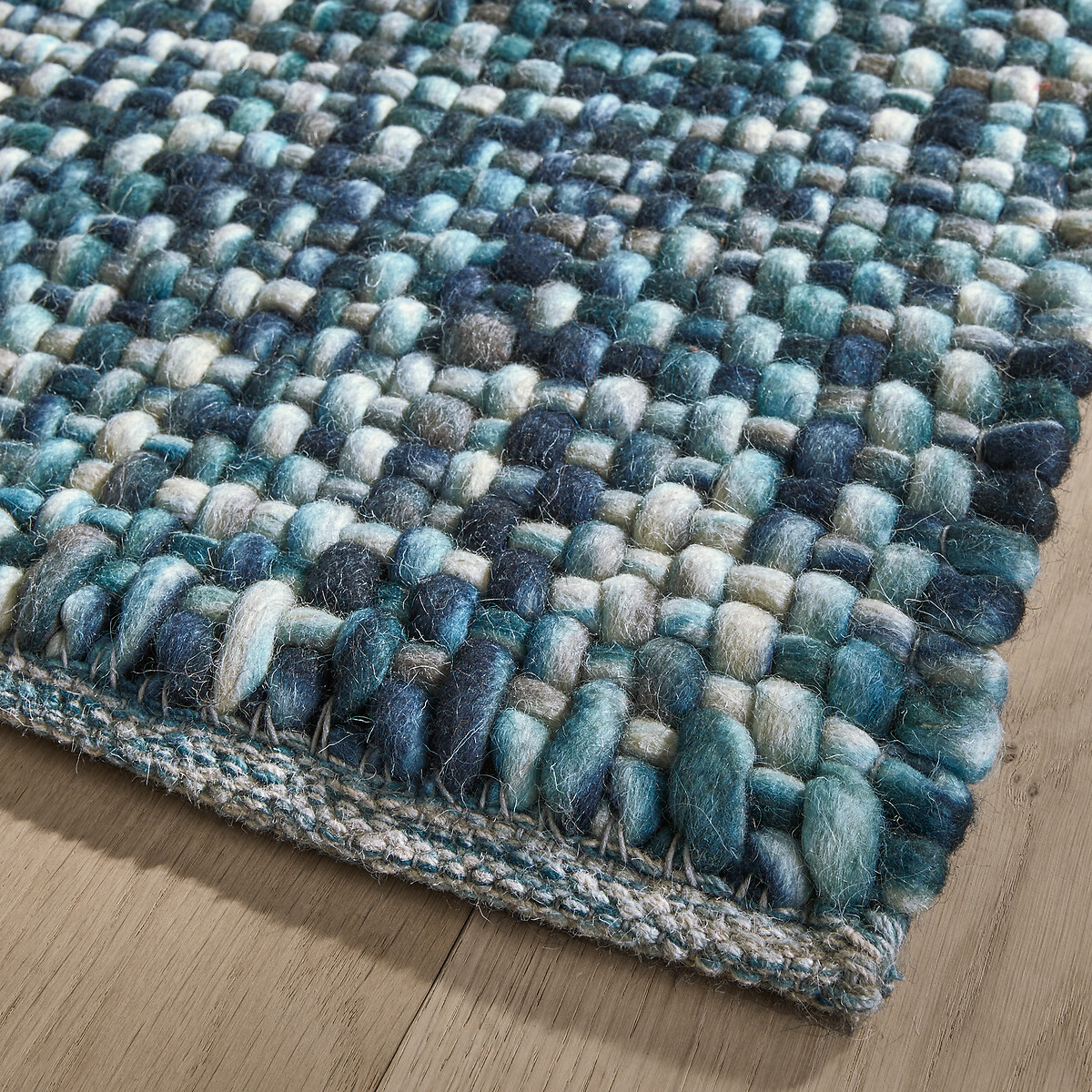 Mutanya Hand Woven Wool Rug blue, AM.PM