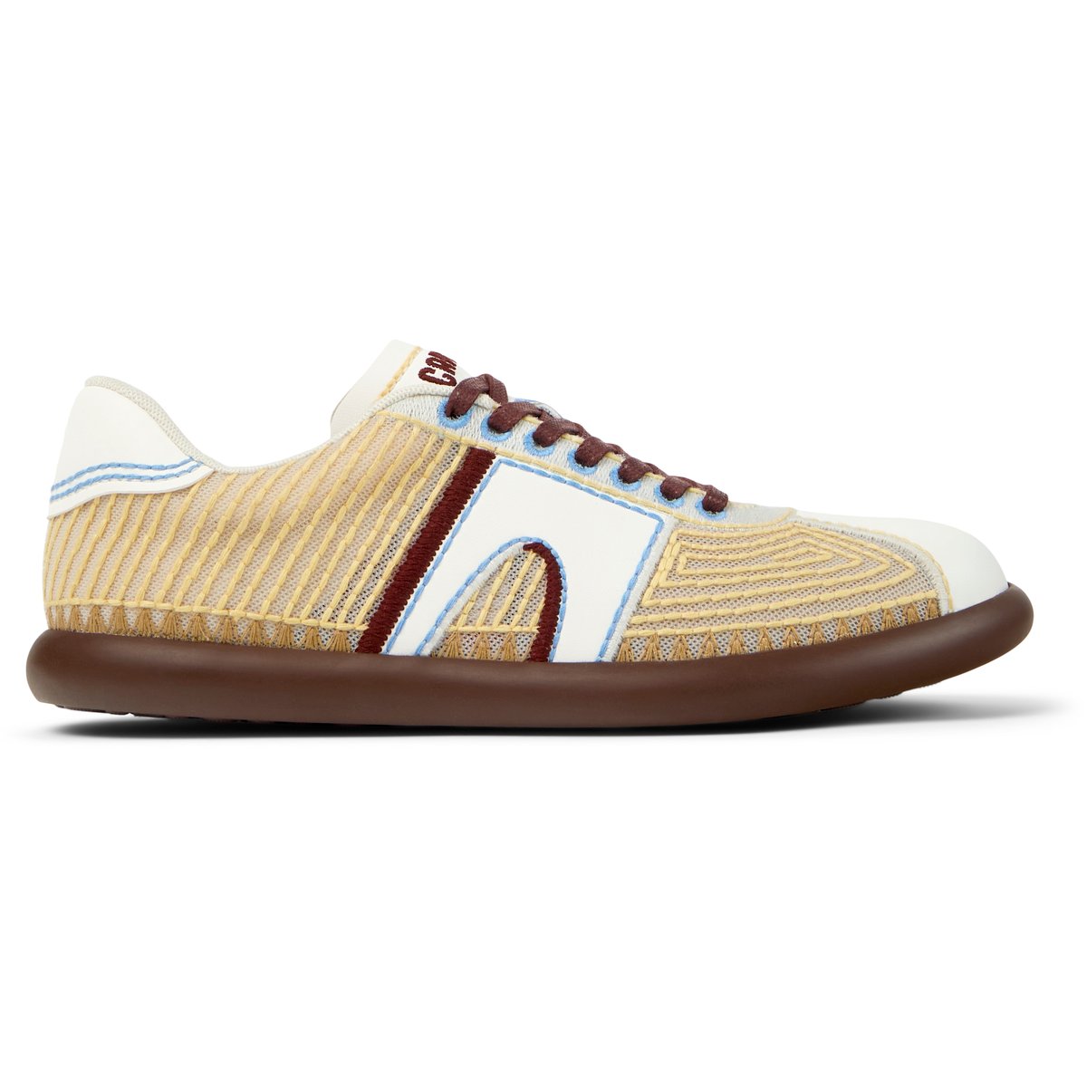 Baskets Cuir PELOTAS SOLLER jaune pastel, CAMPER
