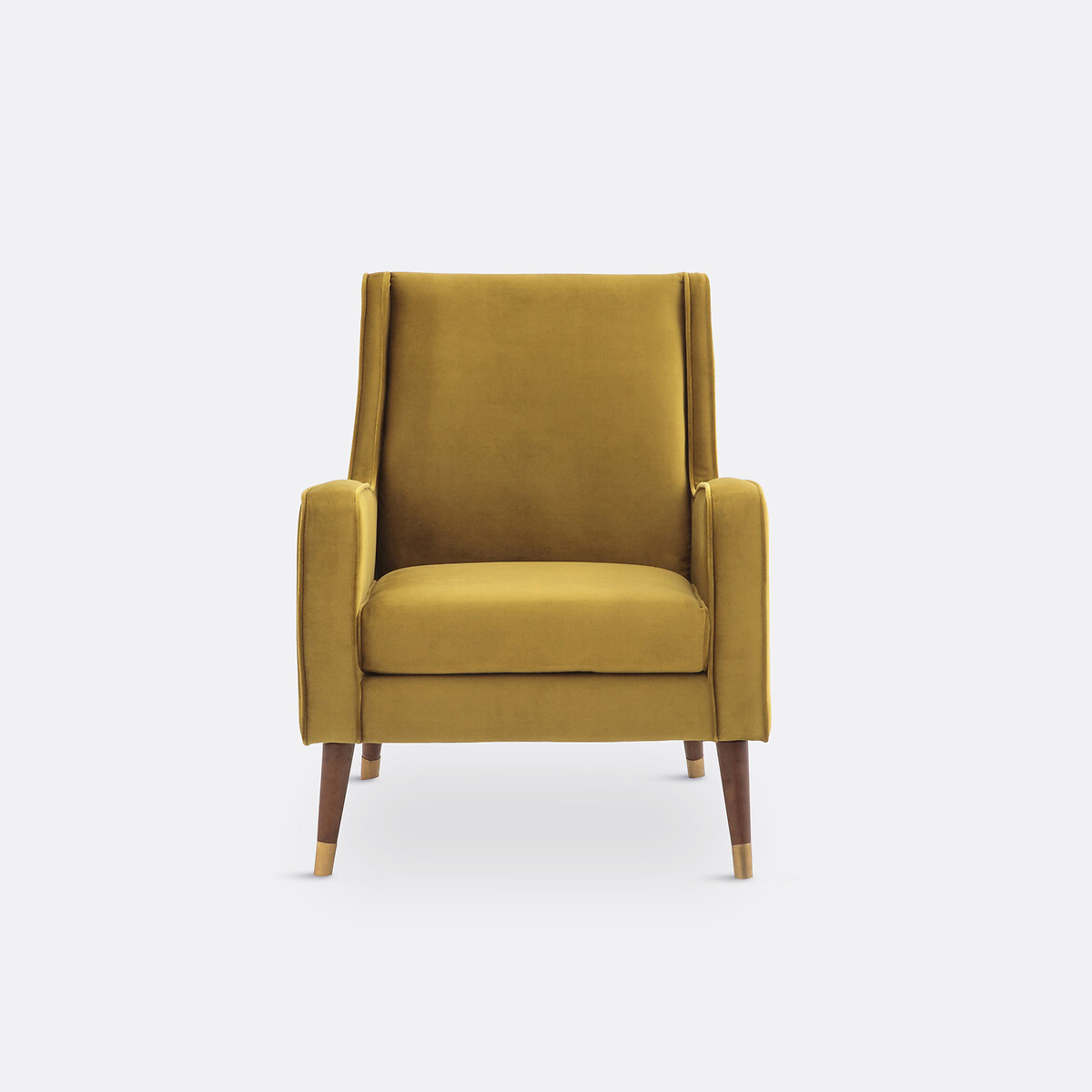 Fauteuil, en velours, (Y) ocre, LA REDOUTE INTERIEURS