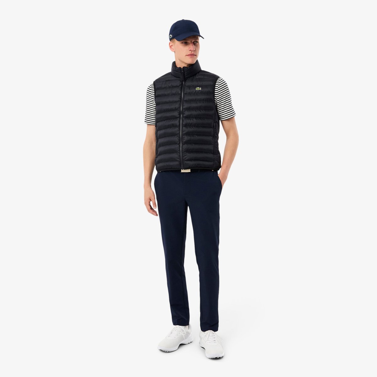 Doudoune sans manche déperlante bleu-hde, LACOSTE