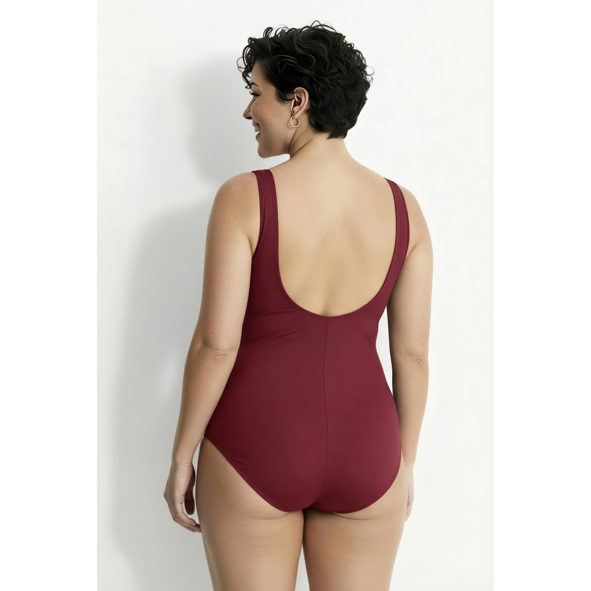 Maillot de bain une pièce rouge pur, ULLA POPKEN