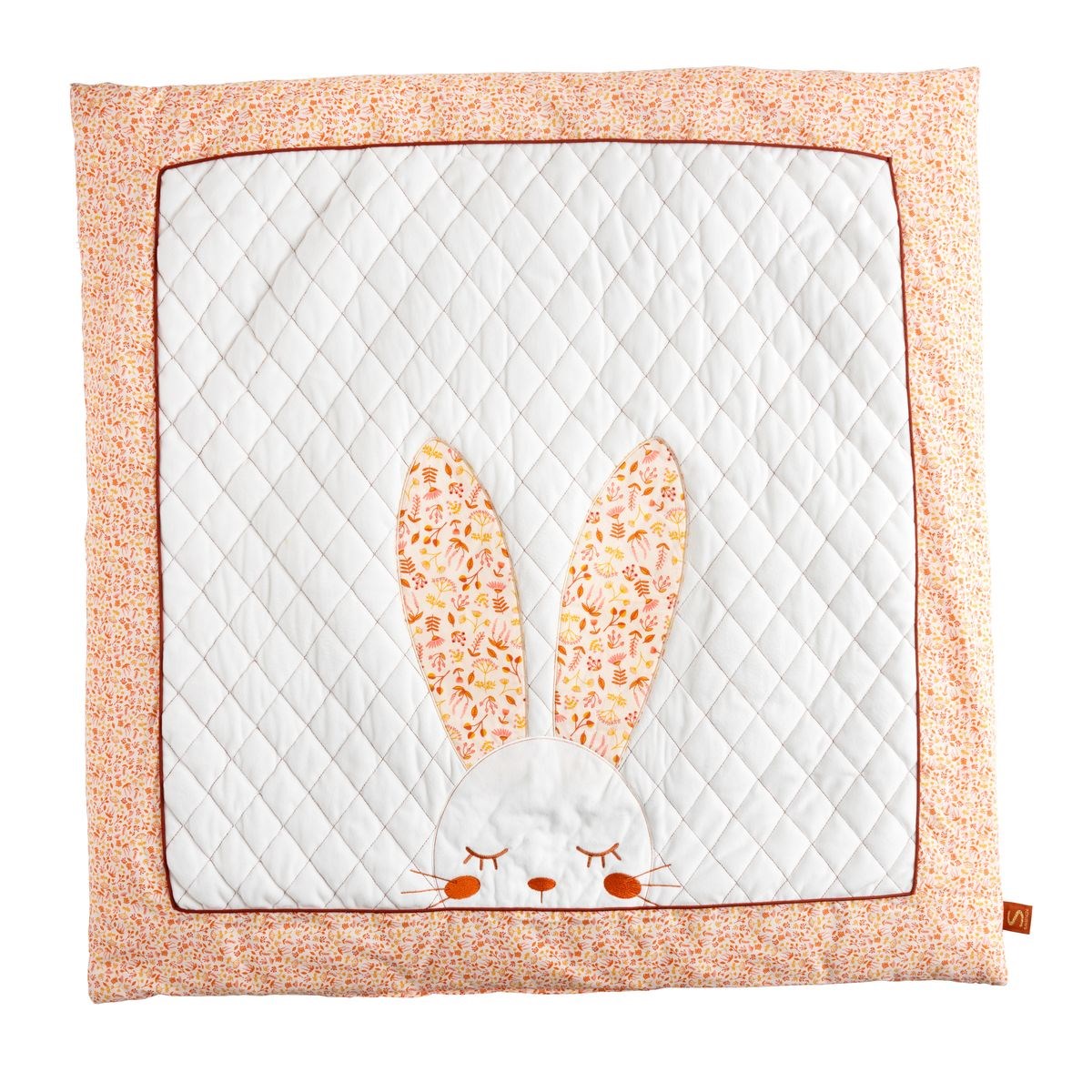 Grand tapis en coton blanc, SAUTHON