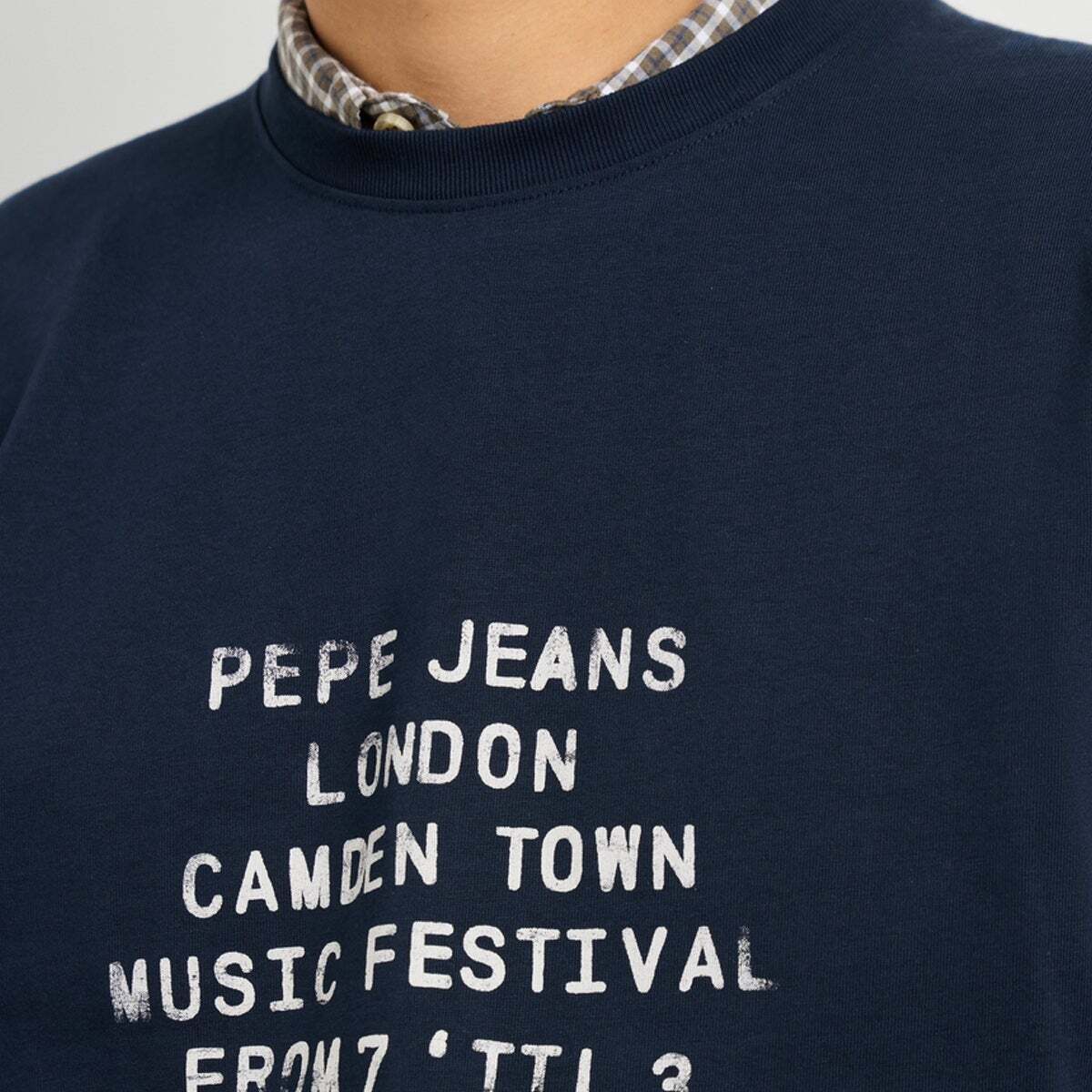T-Shirt Coupe Regular Avec Imprimé Graphique bleu dulwich, PEPE JEANS