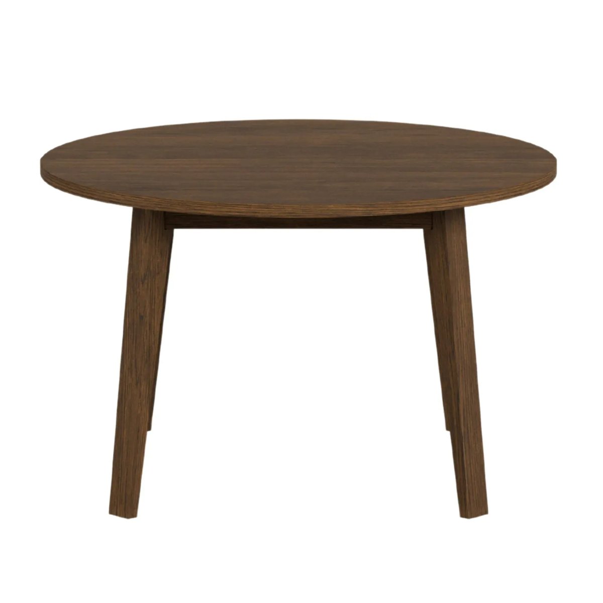 Table ronde extensible en chêne fumé L120/220 4/8 places - ALISIA bois foncé, HELLIN, DEPUIS 1862