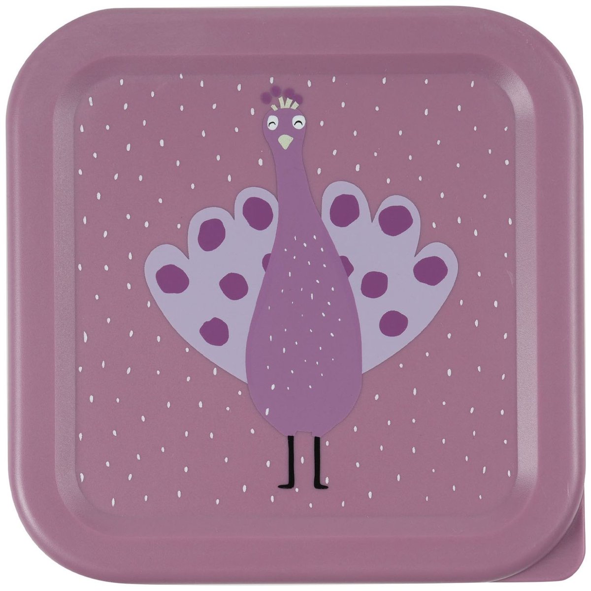 Lot de 3 boîtes à goûter violet, blanc, TRIXIE