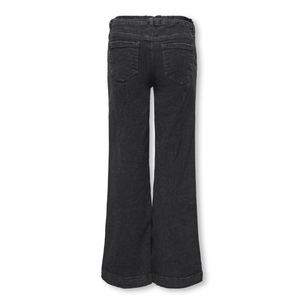 Jean À Jambe Large black denim 1, KIDS ONLY