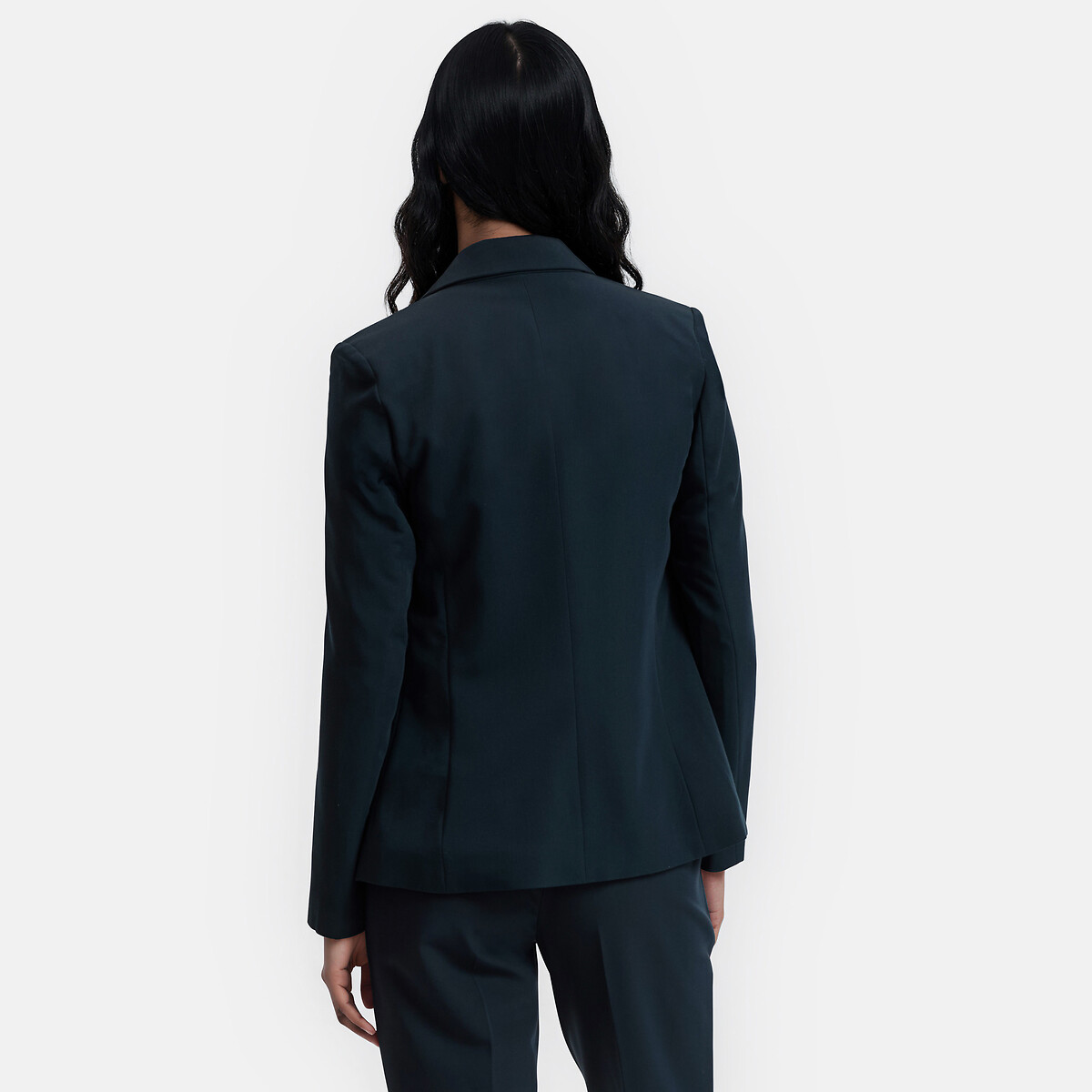 Blazer, corte cintado marinho, LA REDOUTE COLLECTIONS