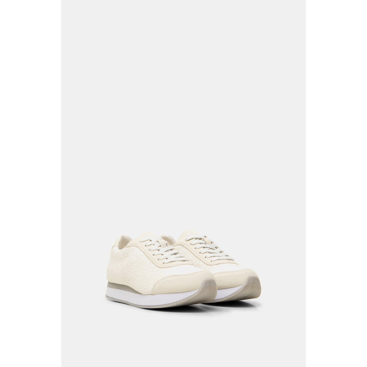 Sneaker Effet Cuir Mandalas blanc, DESIGUAL