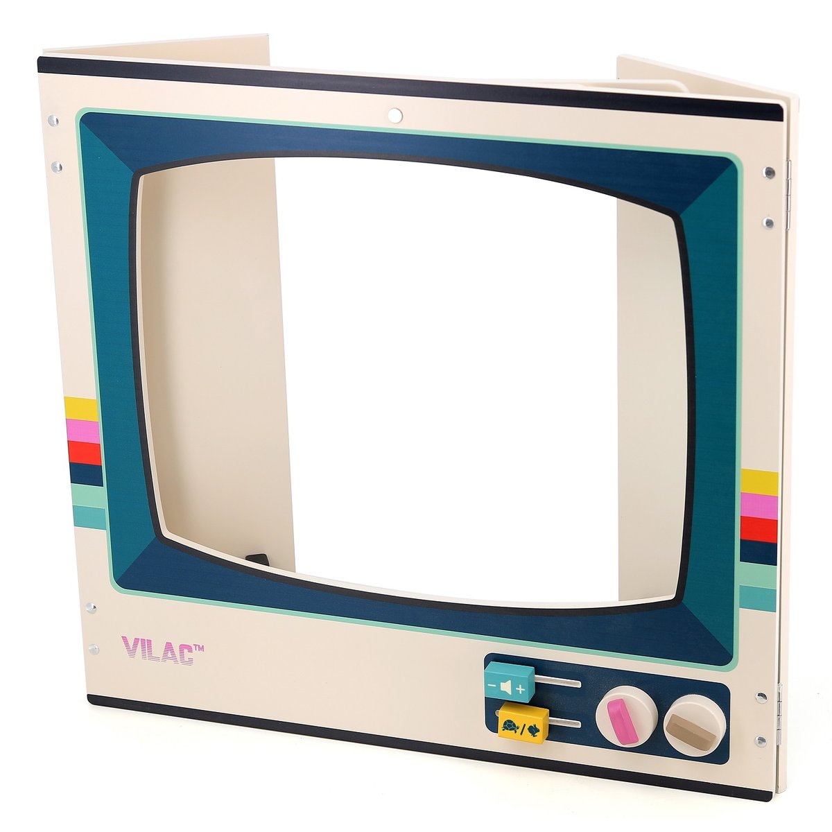 Télévision vintage en bois beige, VILAC