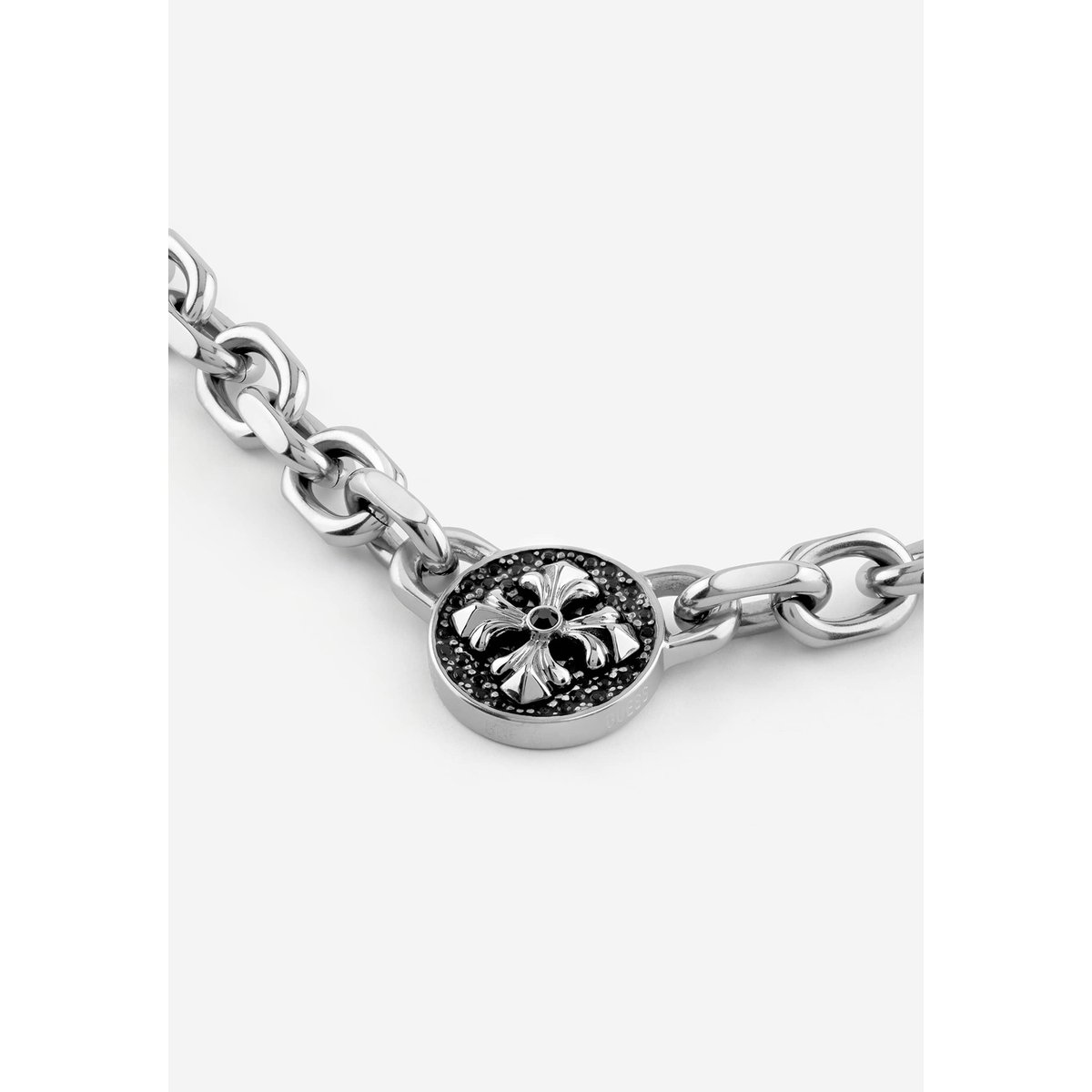 Collier Savage Rebel argent, GUESS