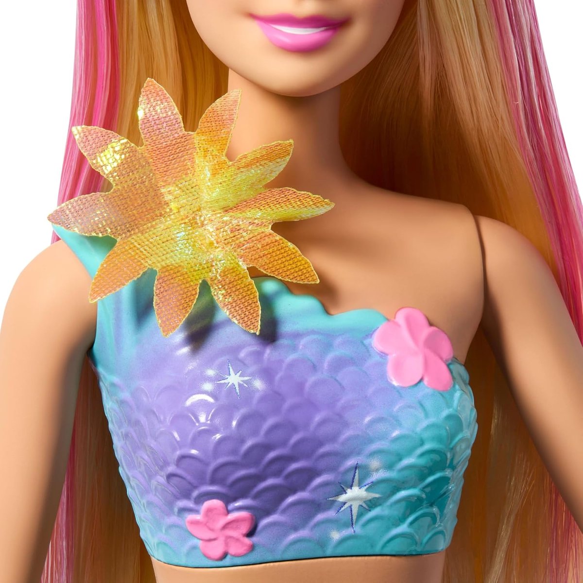 Poupée Barbie sirène - Fleur Magique multicolore, MATTEL