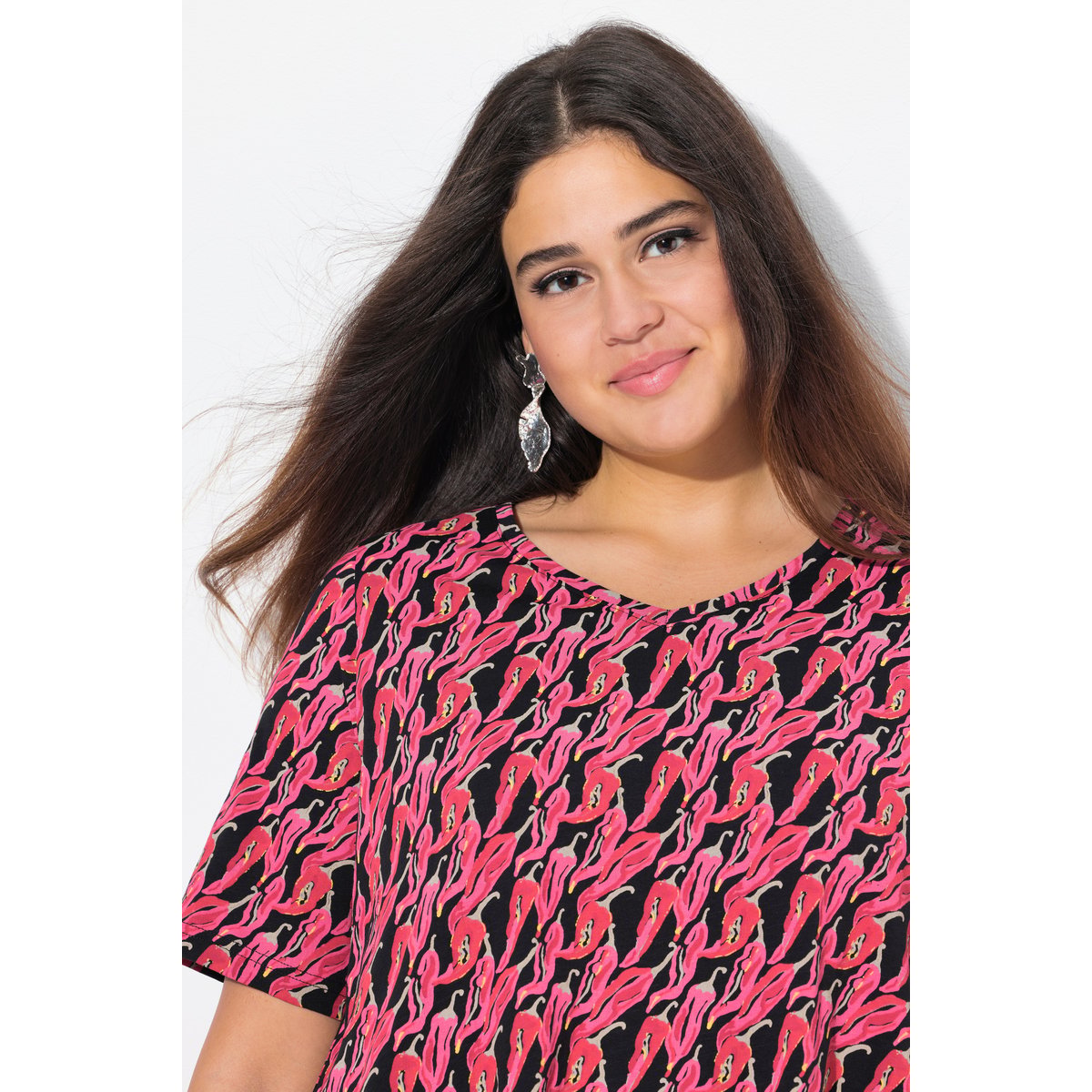T-shirt noir, ULLA POPKEN