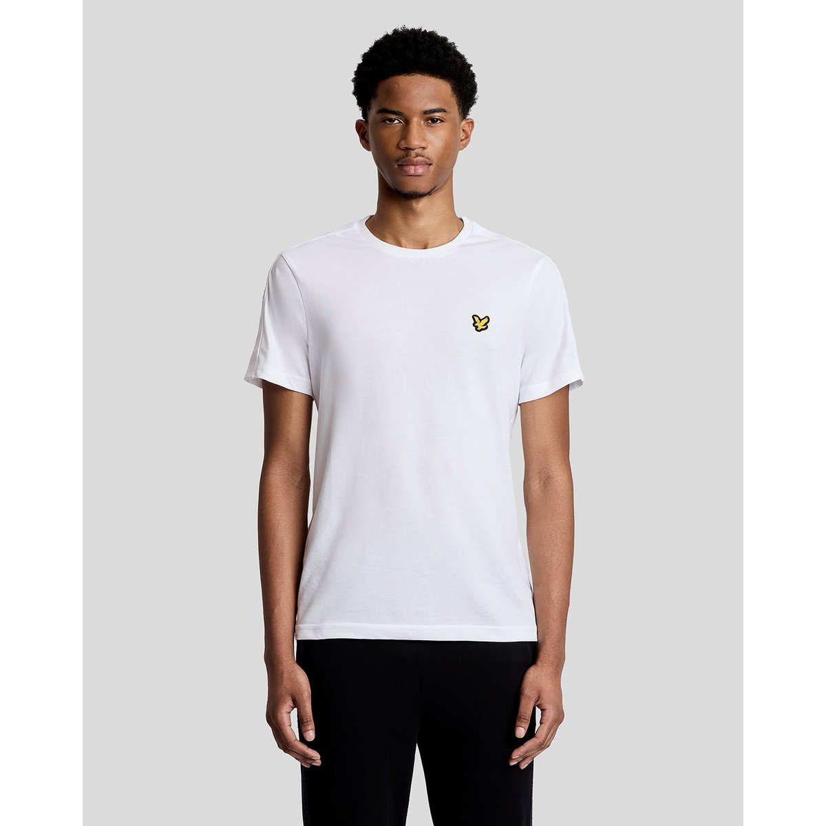 T-shirt Sports jacquard blanc, LYLE & SCOTT