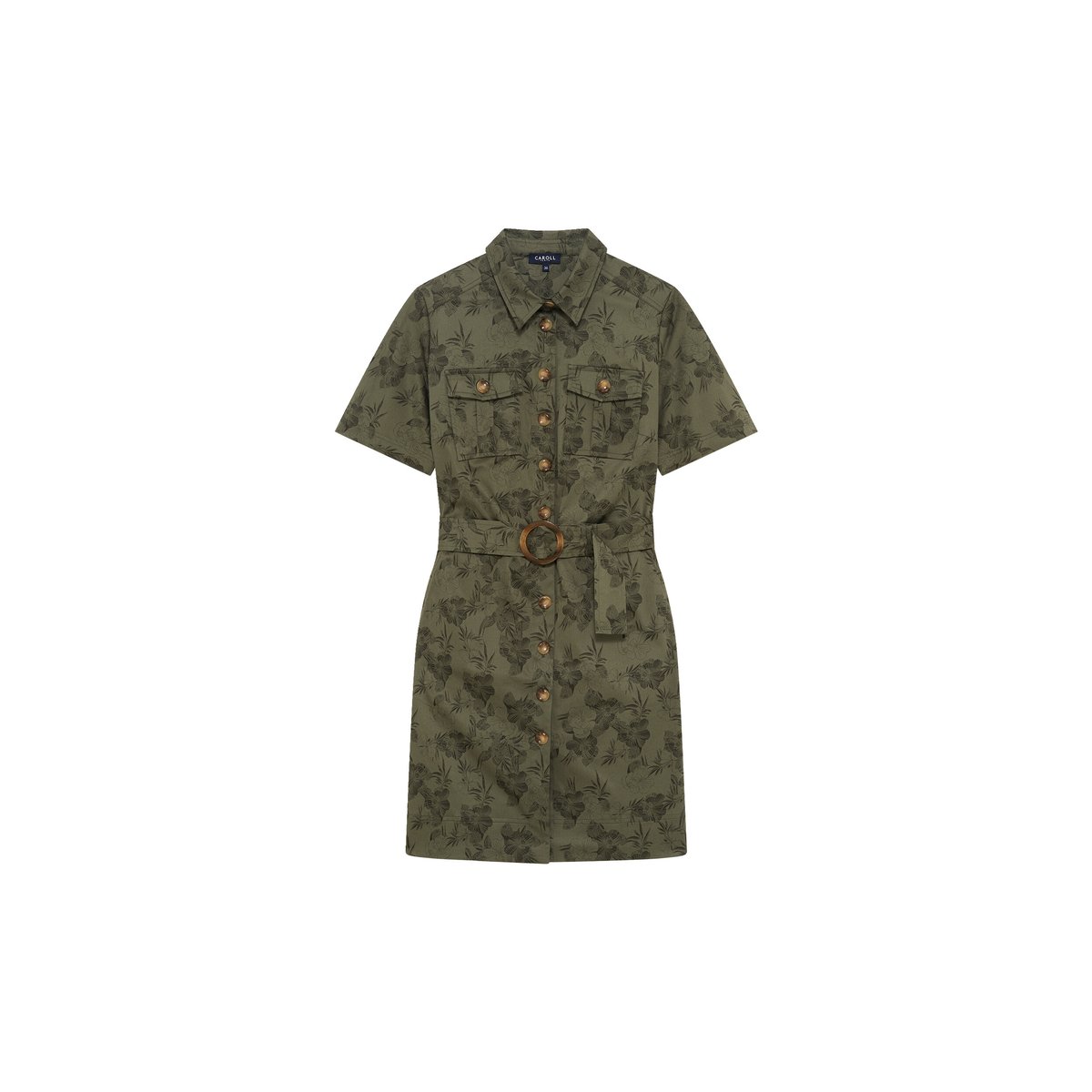 Robe courte polyvalente SONIA vert kaki, CAROLL