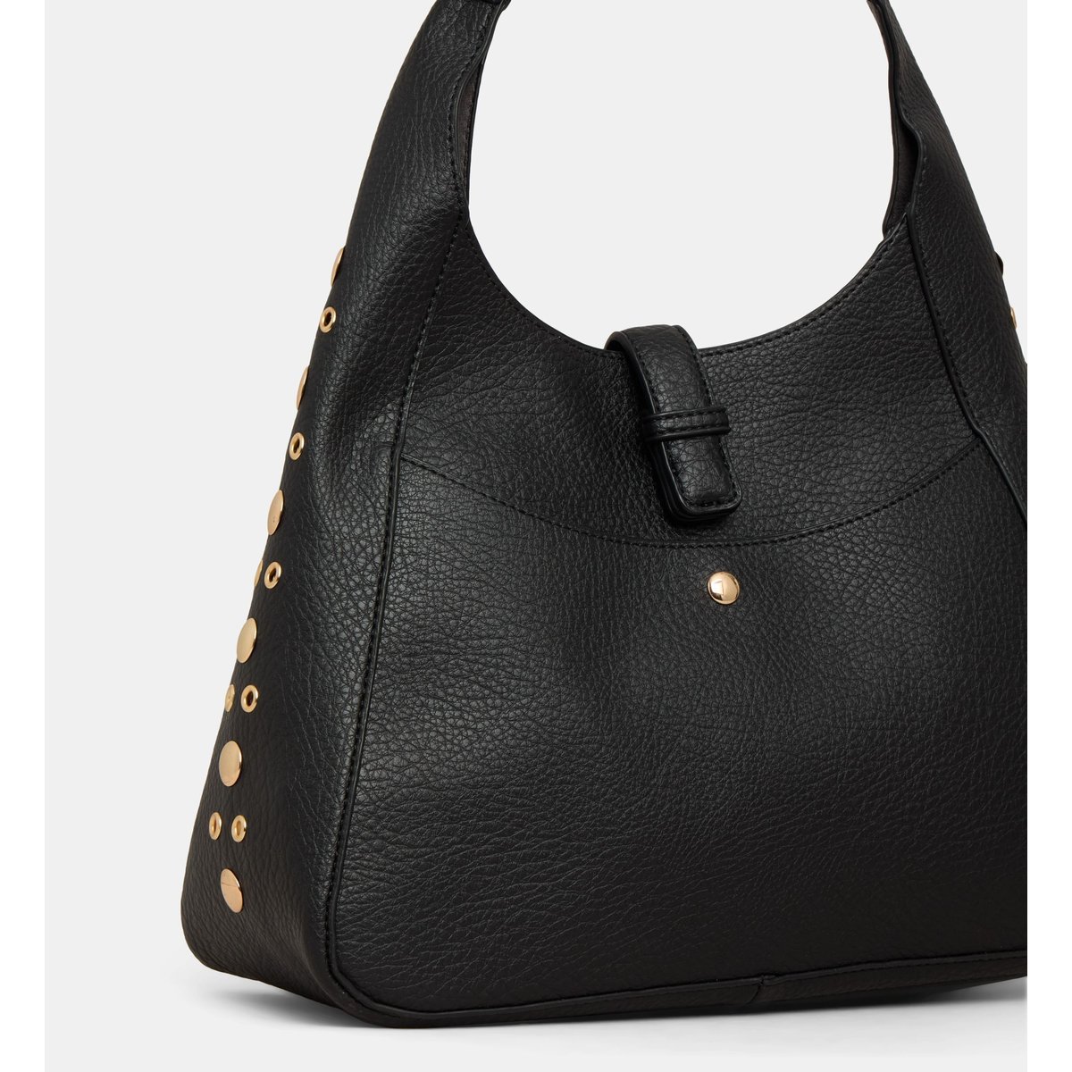 Sac à main gladys eyelets texturé noir, GALERIES LAFAYETTE