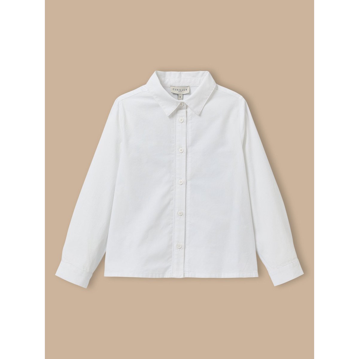 Chemise popeline de coton blanc, CYRILLUS