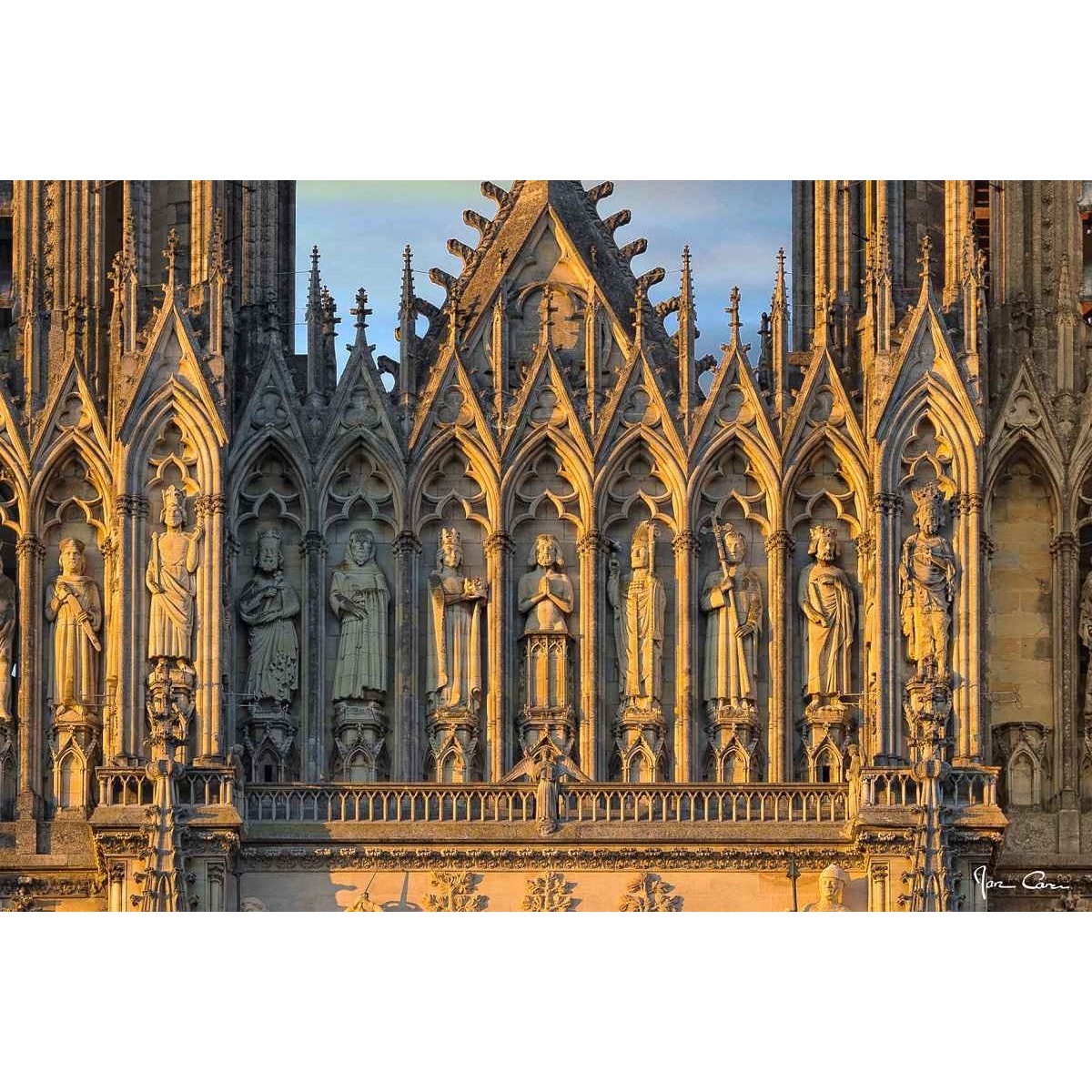 Tableau Mural Statut Cathédrale De Reims ARCHITECTURE tableaux sur toile-jaune, CEANOTHE
