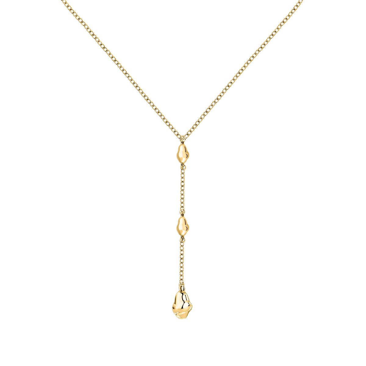 Collier en acier, cristaux, T-DESIGN or jaune, TRUSSARDI