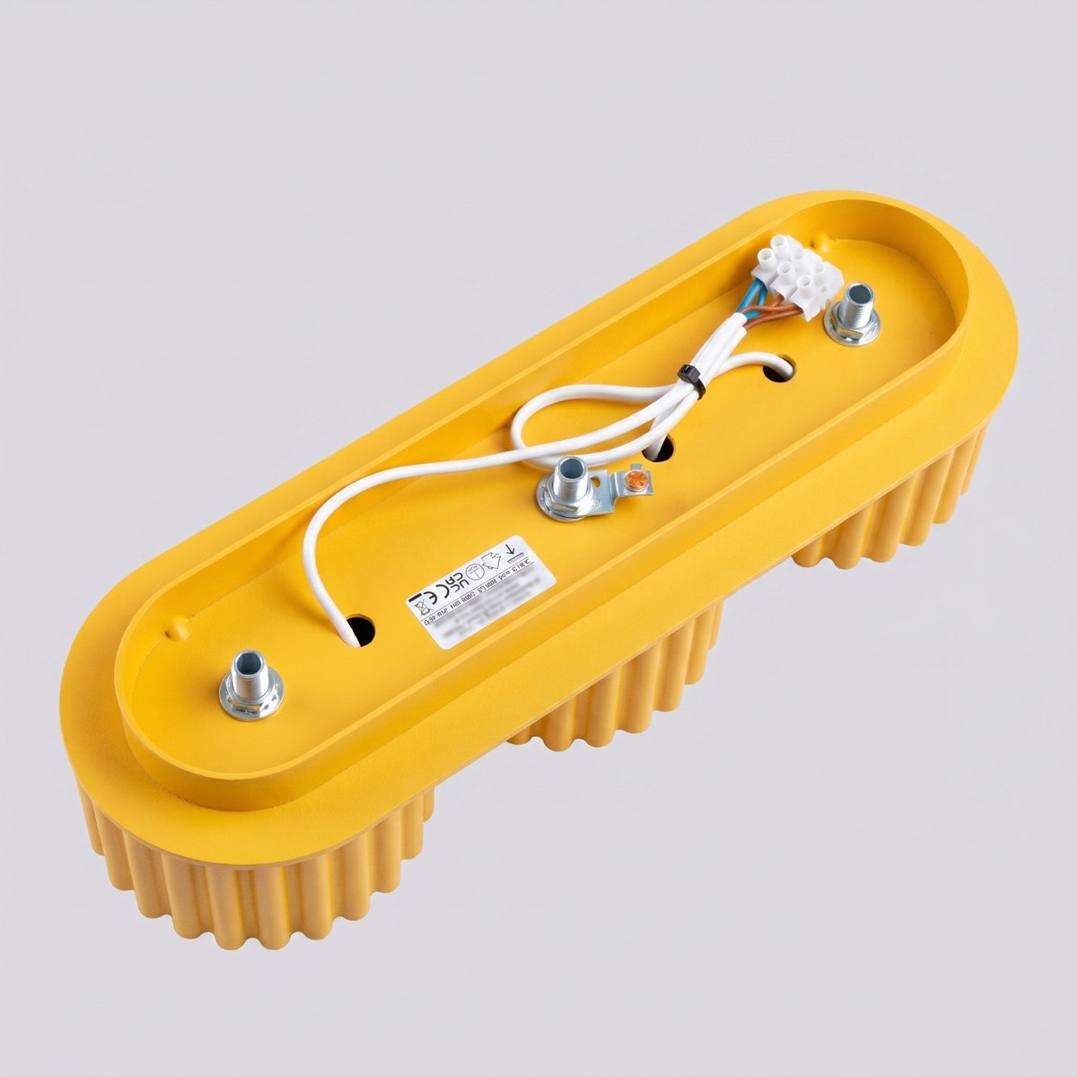 Plafonnier Aluminium Jaune Gx53 3 AURA jaune, EDEN