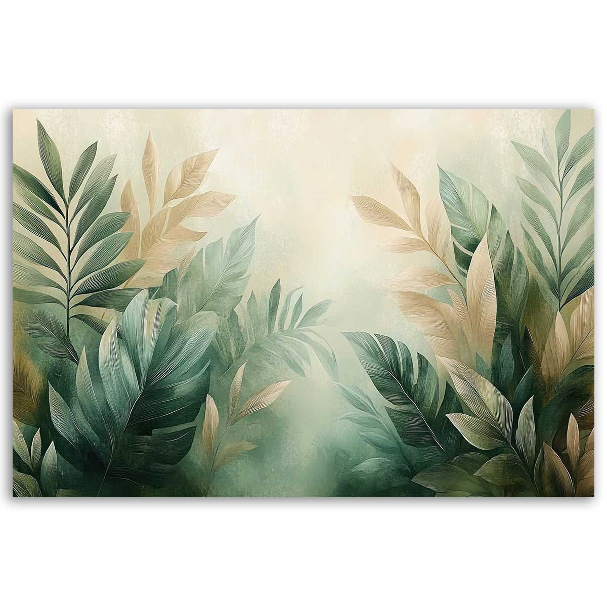 Tableau fleurs aériennes en douceur toile imprimée, HEXOA