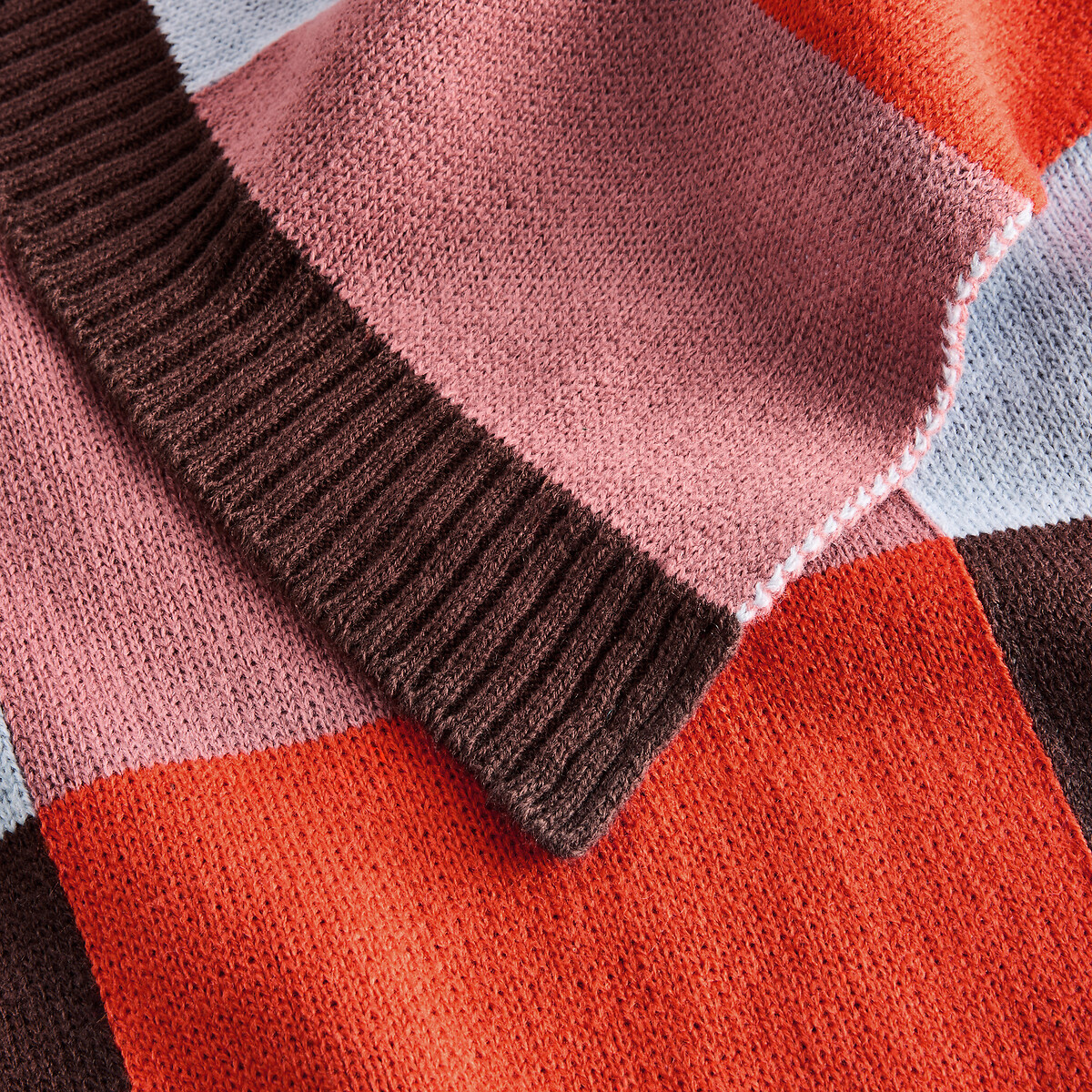 MADE.COM Keava Knitted Throw orange, MADE