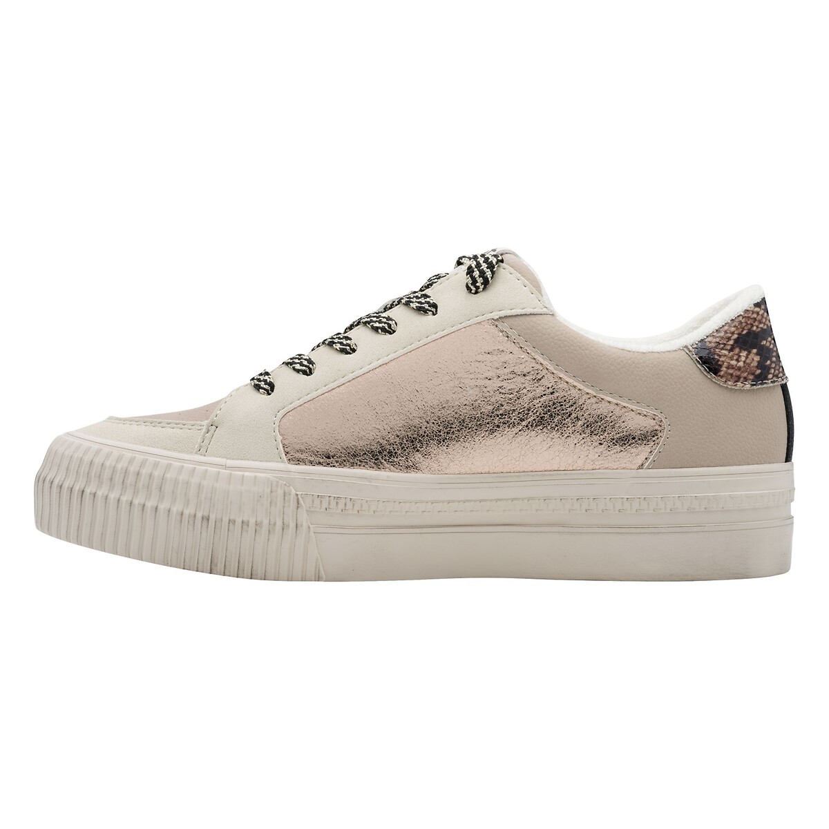 Baskets, semelle épaisse taupe, TAMARIS