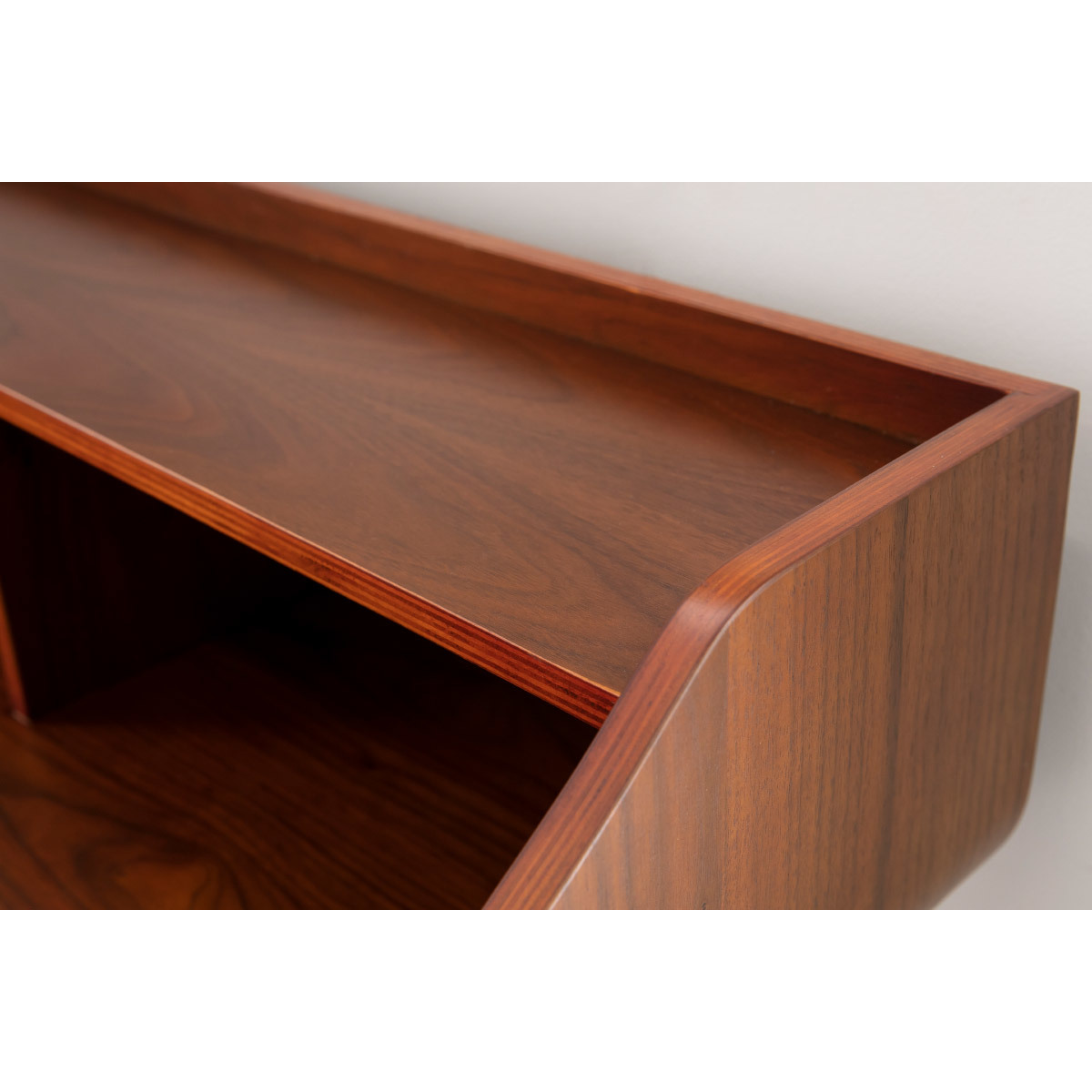 Bureau avec rangements L120 cm NORDECO noyer, MILIBOO