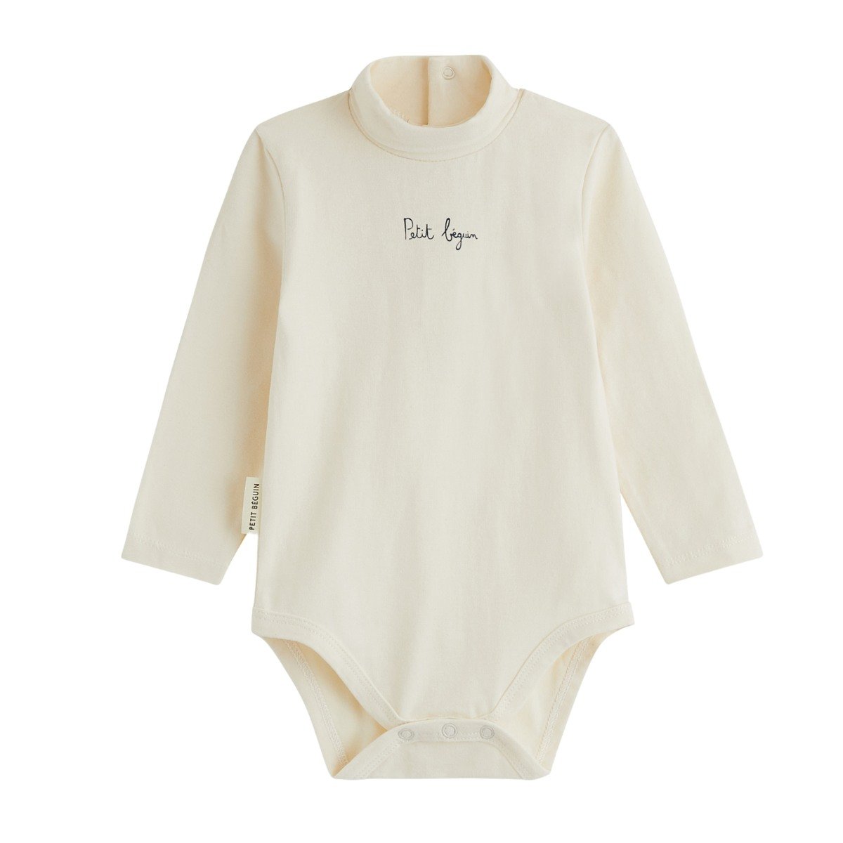 Lot de 3 bodies bébé col roulé manches longues Mathéo bleu, PETIT BEGUIN