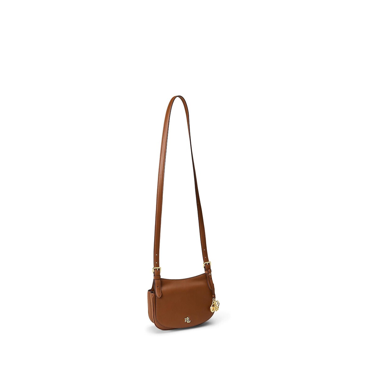Marcy Leather Shoulder Bag camel, LAUREN RALPH LAUREN