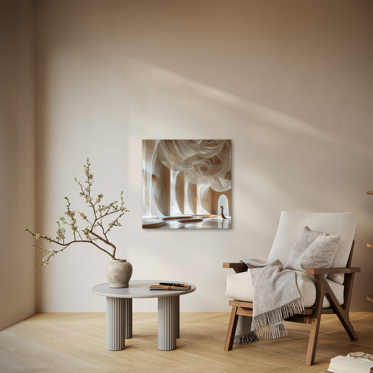 Tableau Sur Toile Palais Des Rêves ABSTRAIT tableaux sur toile-beige, CEANOTHE