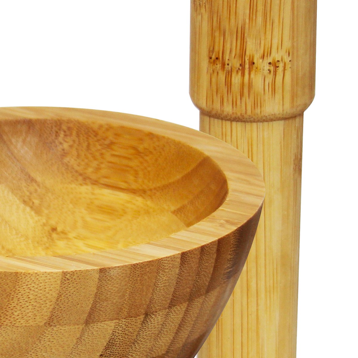 Mortier et pilon en bambou bois, WADIGA
