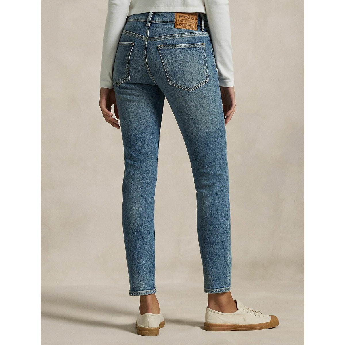 Verwassen skinny jeans verwassen lichtblauw, POLO RALPH LAUREN