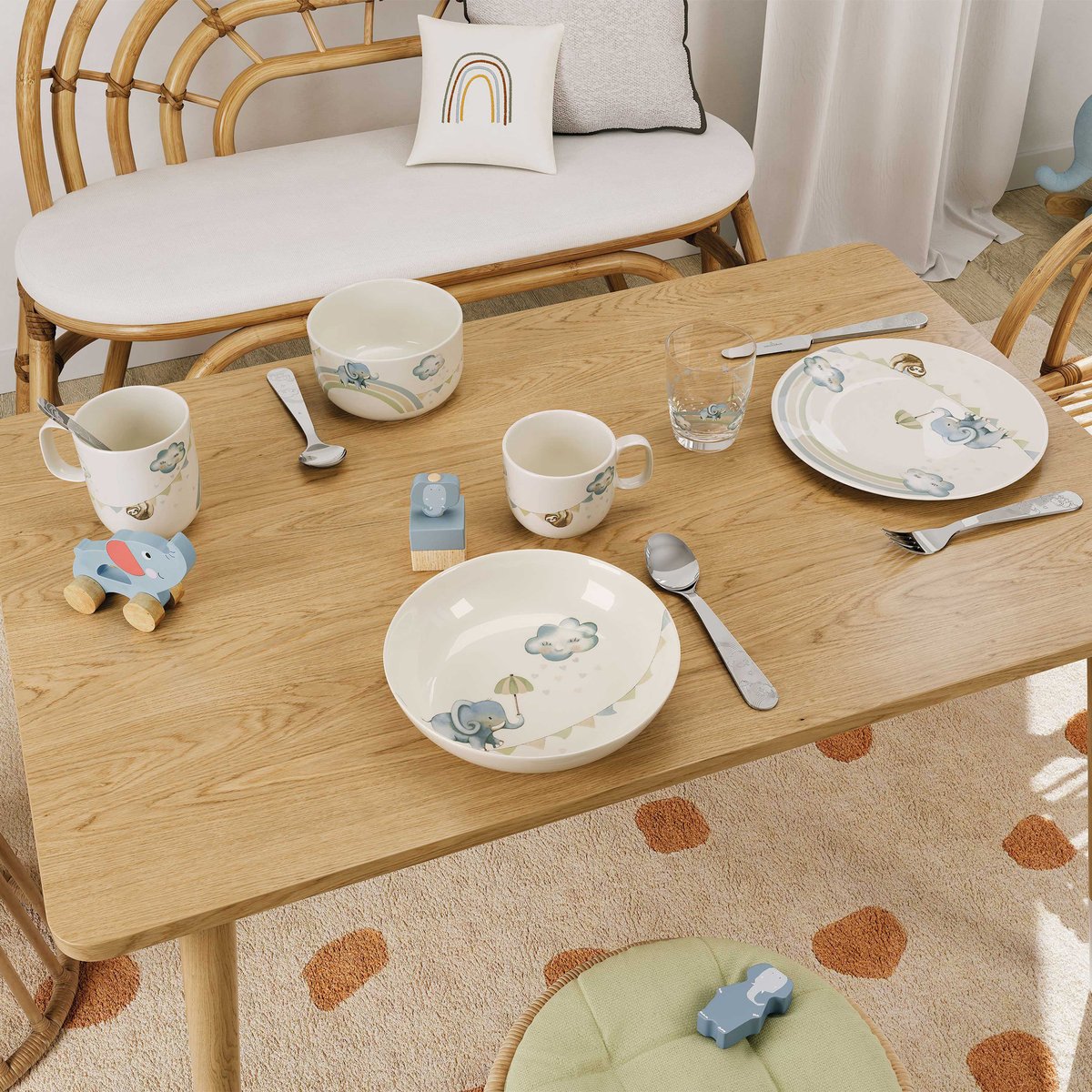 Assiette Creuse Pour Enfant BOHO KIDS bleu, VILLEROY & BOCH
