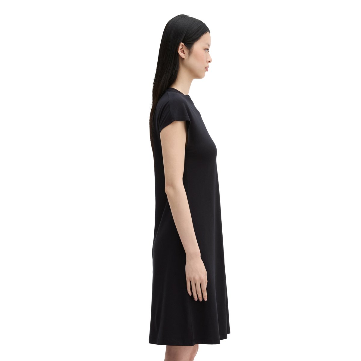 Robe en jersey régulière avec TENCEL™ Modal bleu foncé, MARC O'POLO