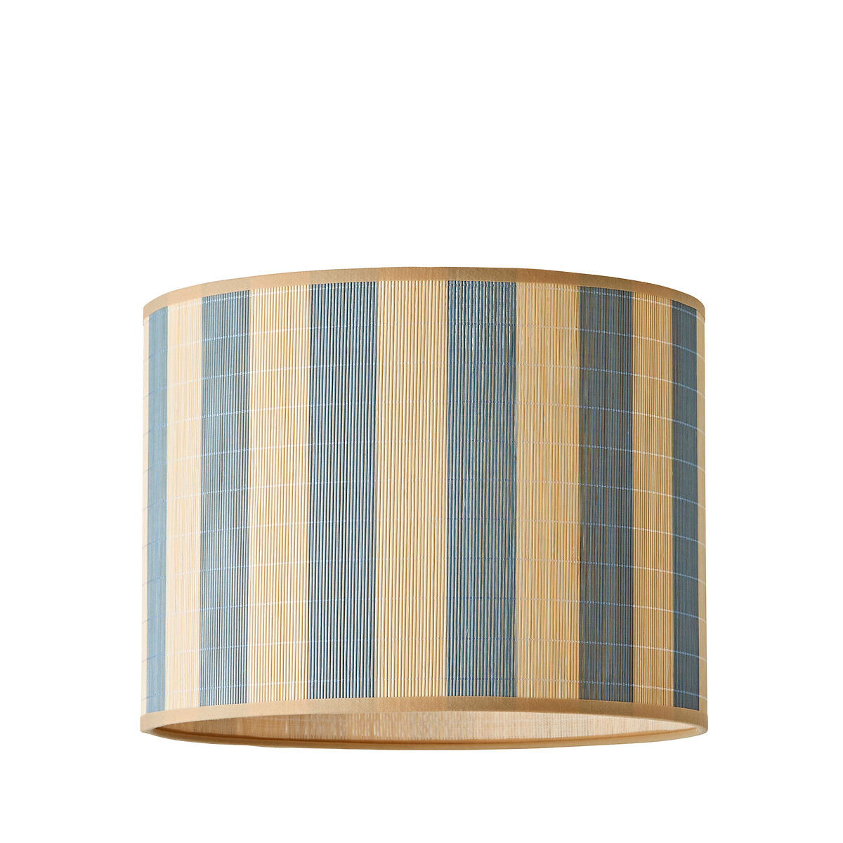30cm Lillie Blue Stripe Bamboo Printed Shade blue, SO'HOME