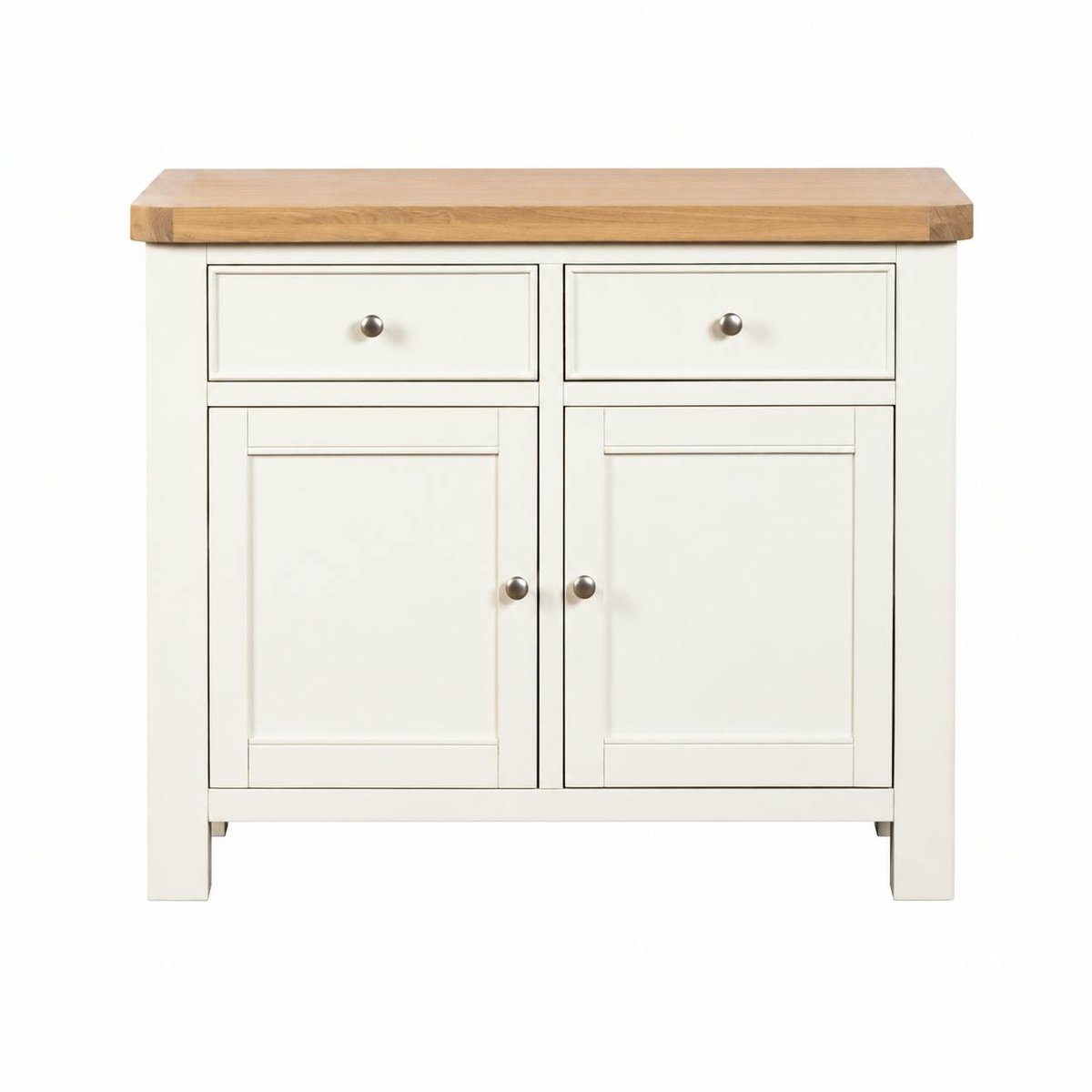 Petit buffet blanc 2 portes style bord de mer VELIA blanc, PIER IMPORT