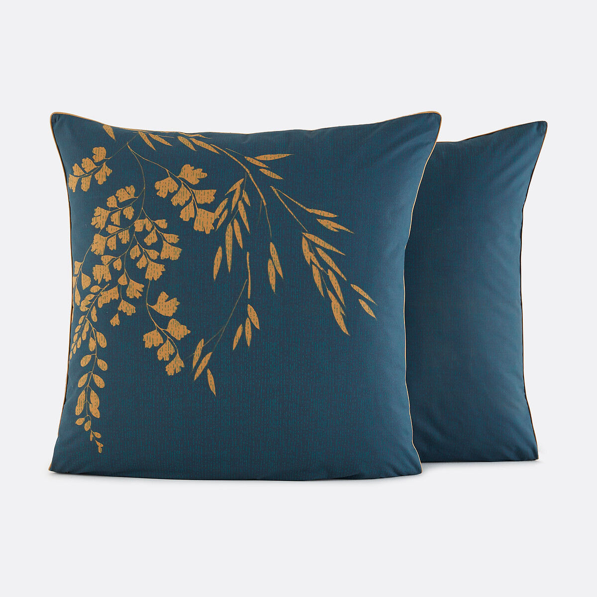 Taie d'oreiller percale de coton Izumi imprimé bleu, LA REDOUTE INTERIEURS