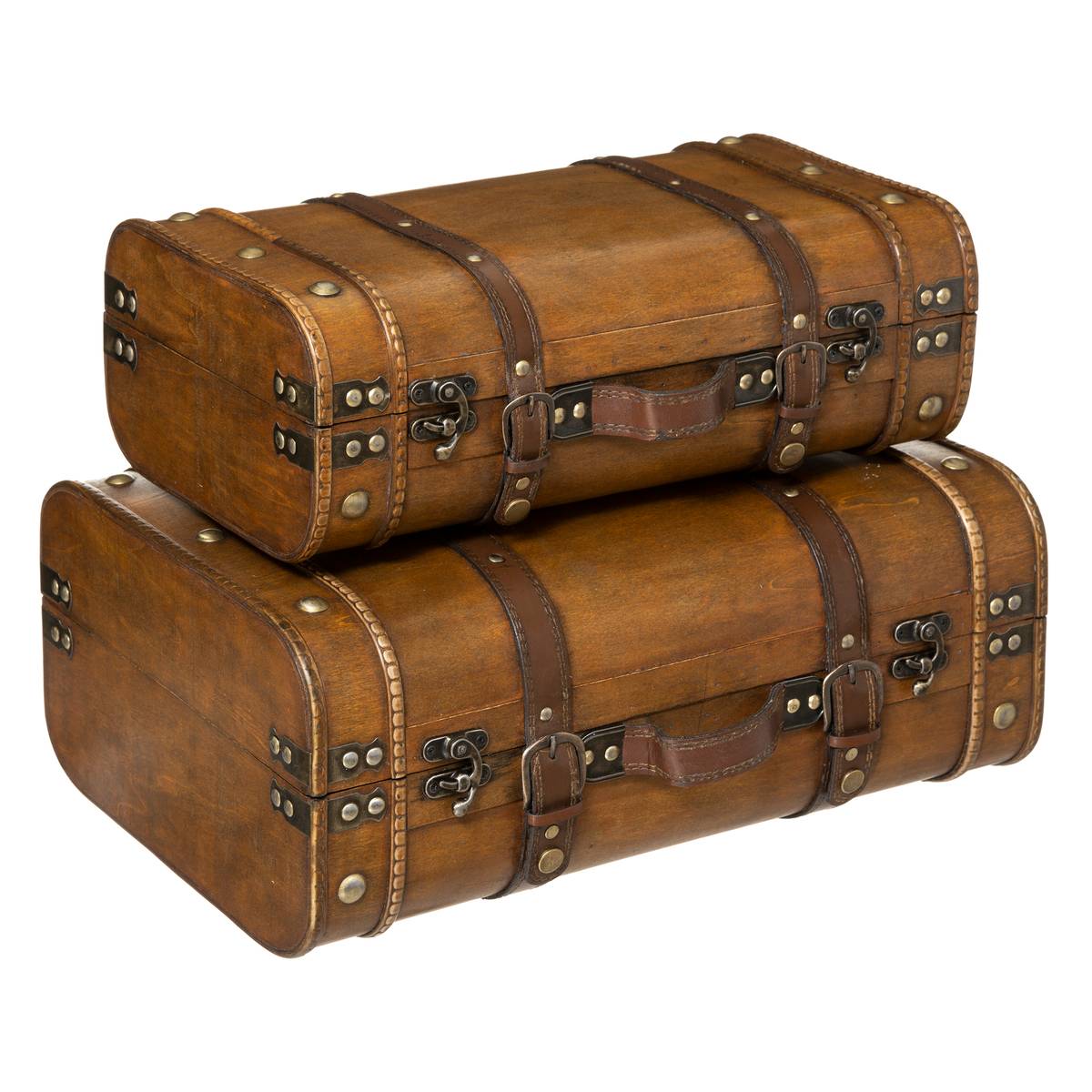 Set de 2 cantines BRUCE marron, ATMOSPHERA