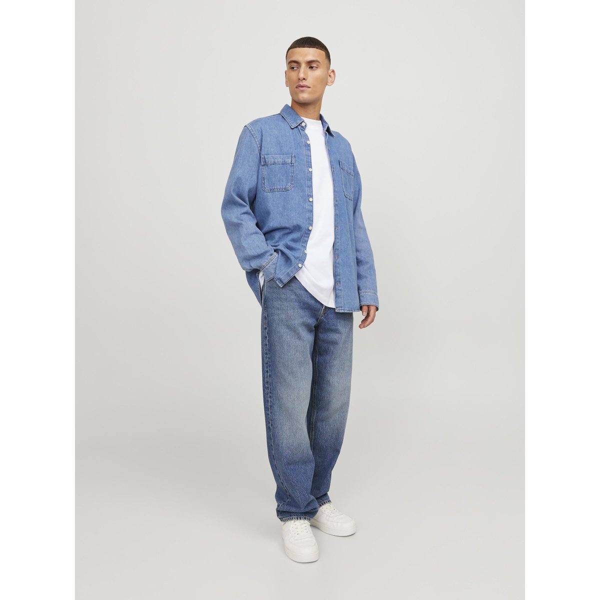Jean À Coupe Loose blue denim, JACK & JONES