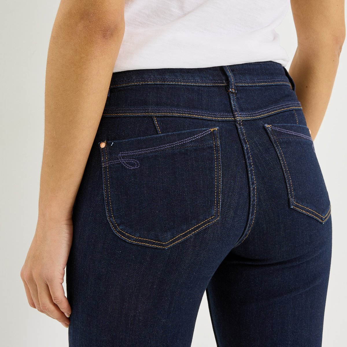 Jean slim raccourci TOKYO R01 bleu brut, GRAIN DE MALICE