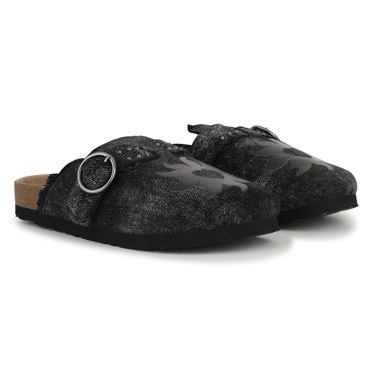 Sabots en jean bitume, BILLIEBLUSH