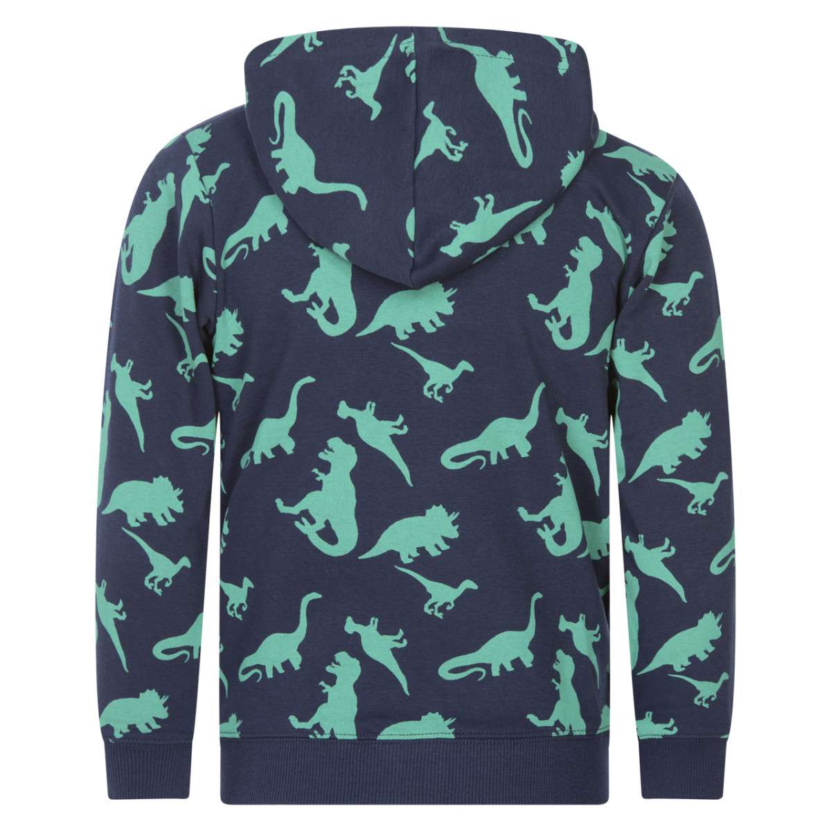 Sweat col à capuche bleu, BLUE SEVEN