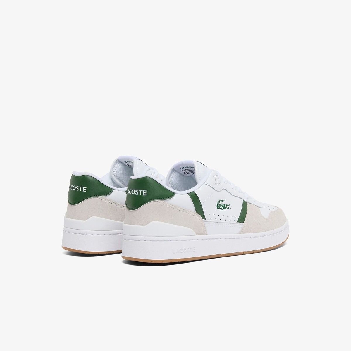 Baskets basses T-ClIP SET blanc/beige, LACOSTE