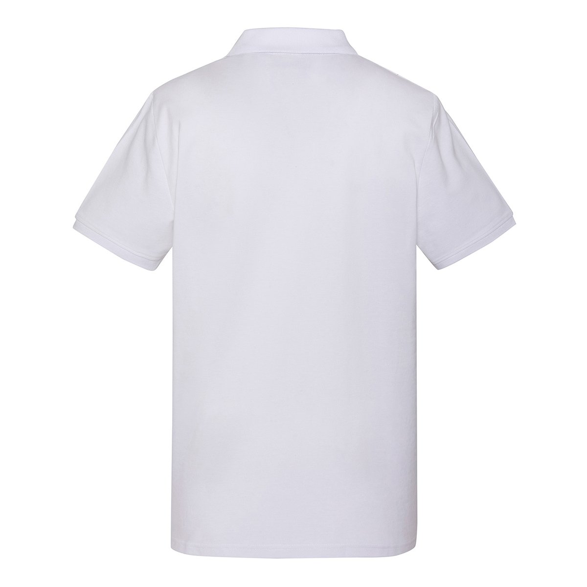 Polo shirt with embroidered logo and contrasting placket blanc, SCHOTT