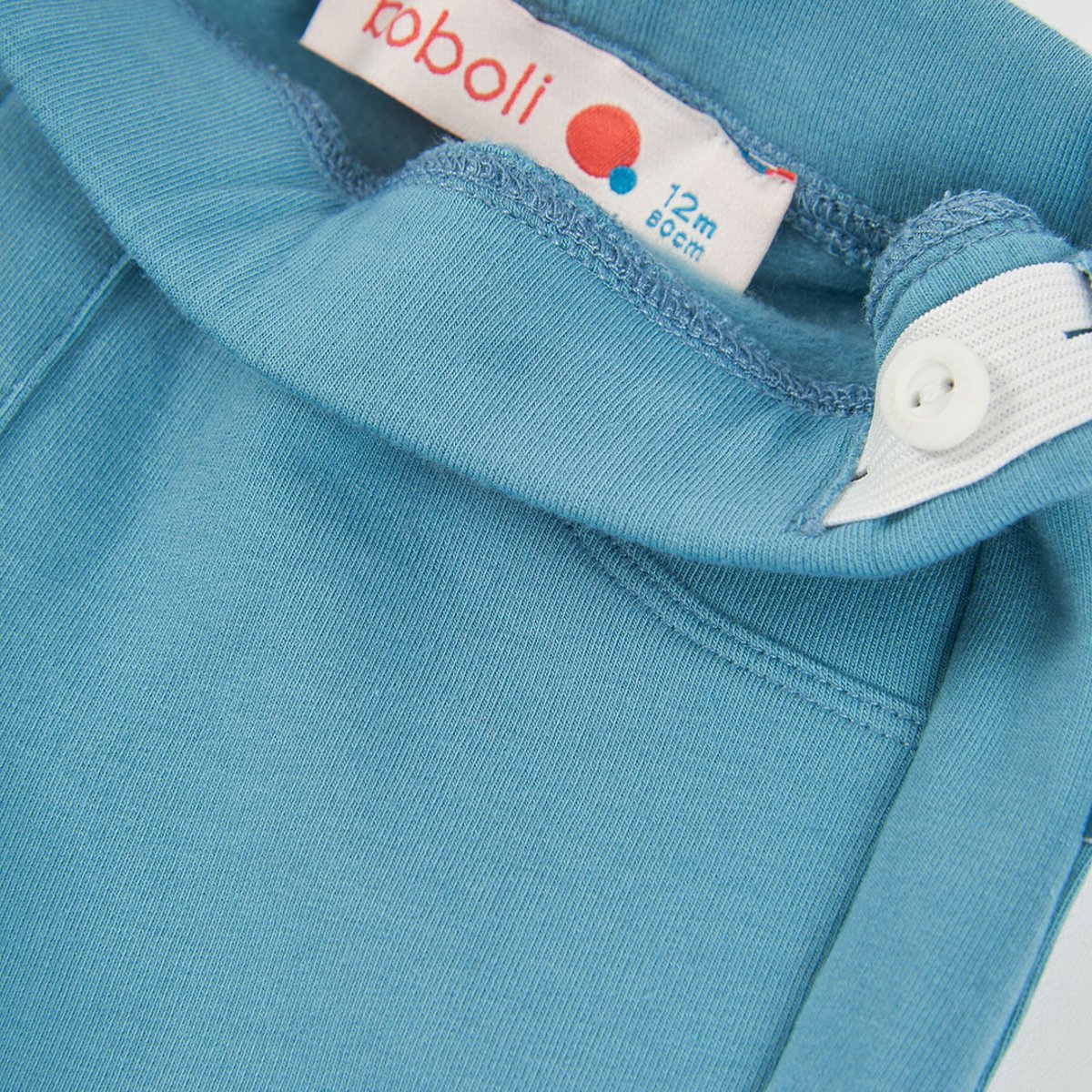 Pantalon fille en molleton bleu, BOBOLI
